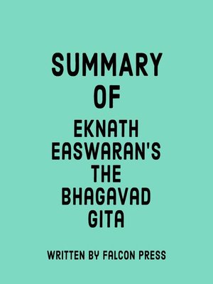 cover image of Summary of Eknath Easwaran's the Bhagavad Gita
